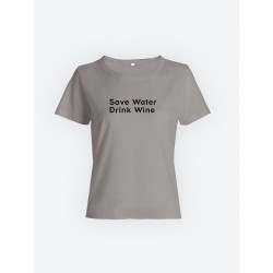 Футболка с прикольной надписью «Save water»/Оригинальная, модная женская с принтом.