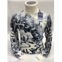 Мужской свитер с зимним рисунком 230-352