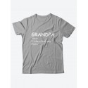 Прикольная мужская футболка с принтом Grandpa noun/Смешная с надписям для дедушки
