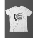 Футболка с прикольной надписью «The best fathers»/Оригинальная, модная мужская с принтом.