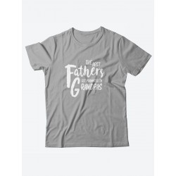 Футболка с прикольной надписью «The best fathers»/Оригинальная, модная мужская с принтом.