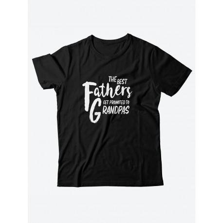 Футболка с прикольной надписью «The best fathers»/Оригинальная, модная мужская с принтом.