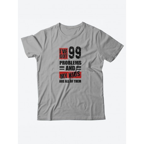 Прикольная мужская футболка с принтом 99 problems/Смешная хлопковая с надписями