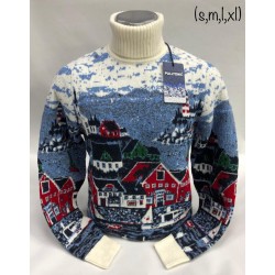 Шерстяной свитер "Город" 220-175