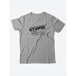 Футболка со своим принтом для настоящего мужчины/Мужской с надписью Stupid