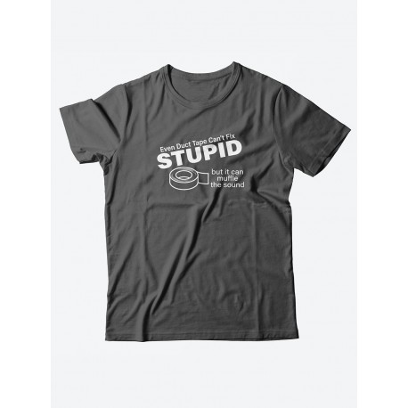 Футболка со своим принтом для настоящего мужчины/Мужской с надписью Stupid