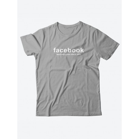 Футболка со своим принтом для настоящего мужчины/Мужской с надписью Facebook