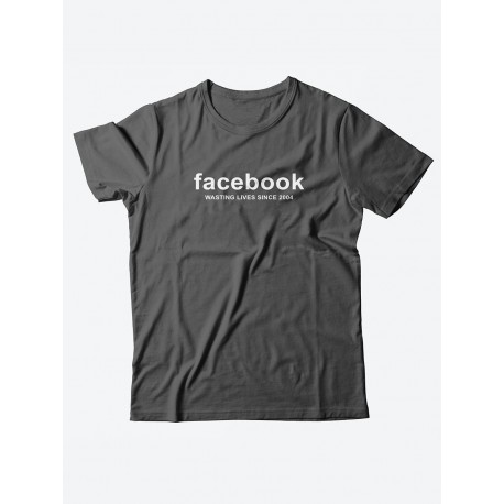 Футболка со своим принтом для настоящего мужчины/Мужской с надписью Facebook