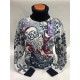 Шерстяной свитер "Дед Мороз" 130-002