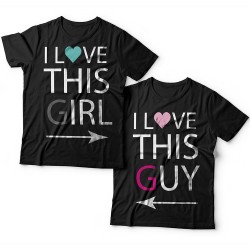Парные футболки "I LOVE THIS GIRL/GUY"