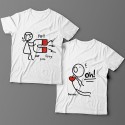 Парные футболки для влюбленных "Our love story" ("История нашей любви")
