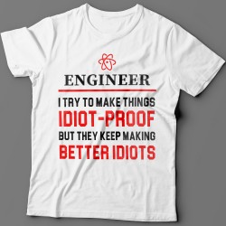 Прикольные футболки с надписью "Engineer..." ("Инженер...")